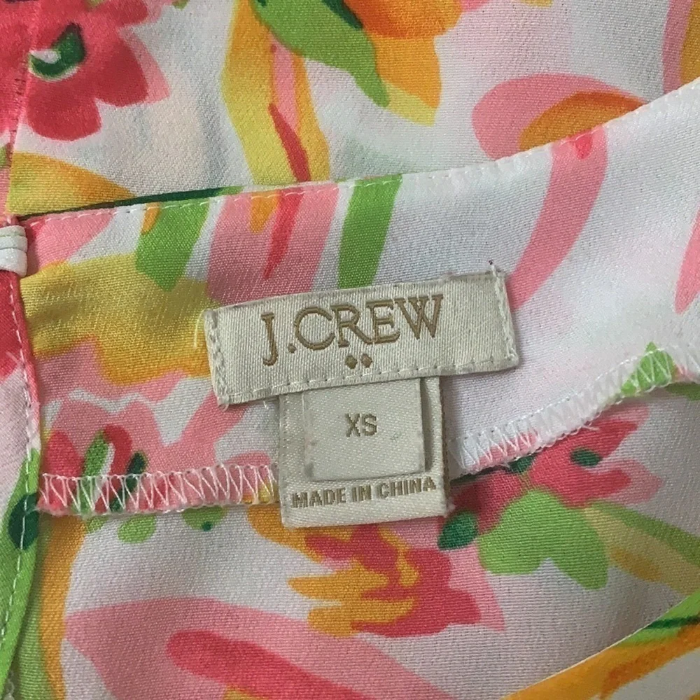 J.crew floral blouse